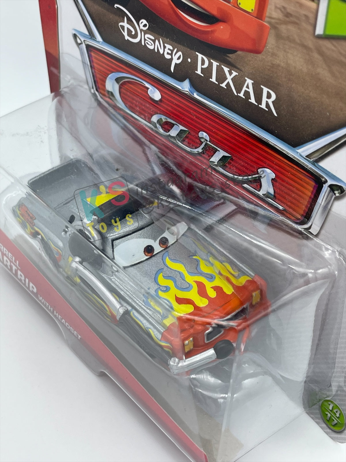 DISNEY PIXAR CARS BY MATTEL, DARRELL CARTRIP WITH HEADSET - WGP SERIES - BNIP