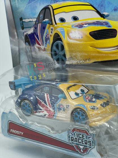 DISNEY PIXAR CARS 1:55 BY MATTEL, "FROSTY ICE RACERS" - ICE RACERS SERIES - BNIP