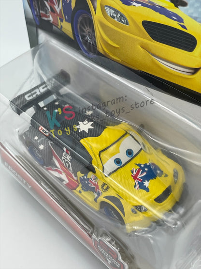 DISNEY PIXAR CARS 1:55 BY MATTEL, "FROSTY CARBON RACERS" - CARBON RACERS SERIES - BNIP