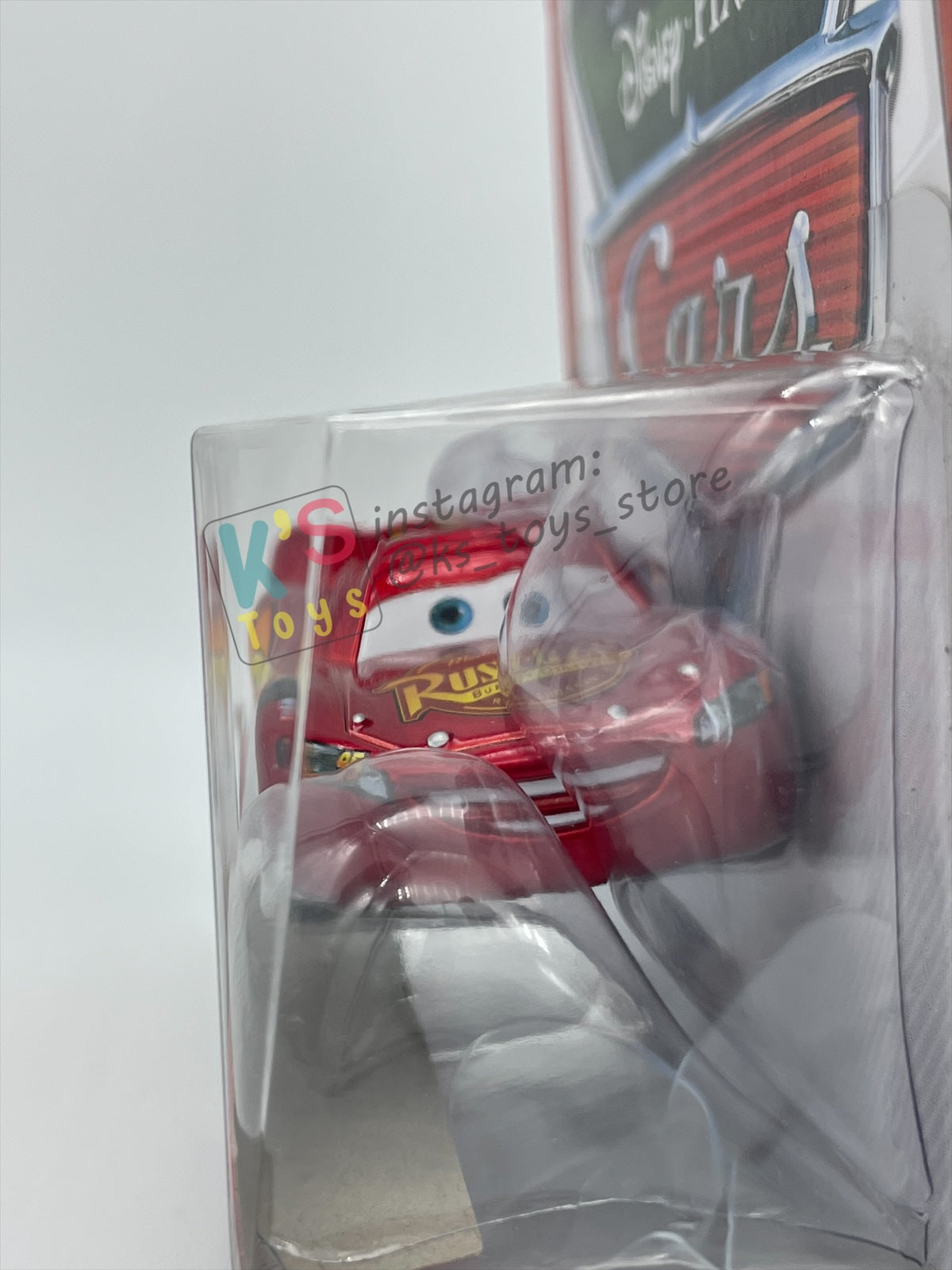 RARE DISNEY PIXAR CARS 1:55 BY MATTEL - LIGHTNING MCQUEEN MIT AUFKLEBERN - GERMANY PROMO RELEASED - BNIP