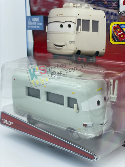 RARE DELUXE DISNEY PIXAR CARS BY MATTEL, "BUD" SUPER CHASE - BNIP - READ DESCRIPTION!!!