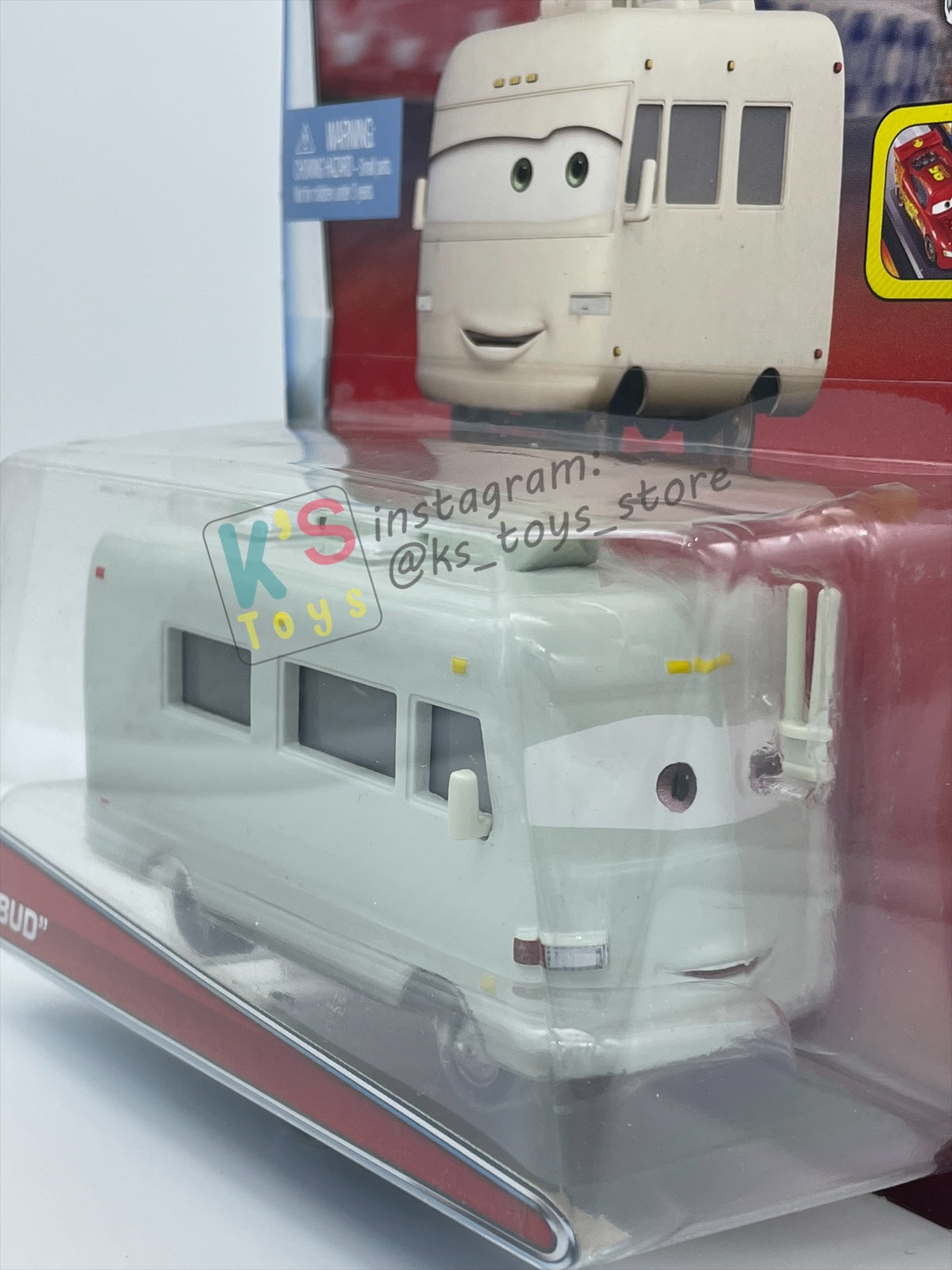 RARE DELUXE DISNEY PIXAR CARS BY MATTEL, "BUD" SUPER CHASE - BNIP READ DESCRIPTION!!!!!!