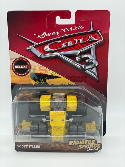 DELUXE DISNEY PIXAR CARS "SCOTT TILLER" CARS 3 SERIES - BNIP - READ DESCRIPTION!!!!