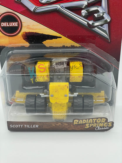 DELUXE DISNEY PIXAR CARS "SCOTT TILLER" CARS 3 SERIES - BNIP - READ DESCRIPTION!!!!