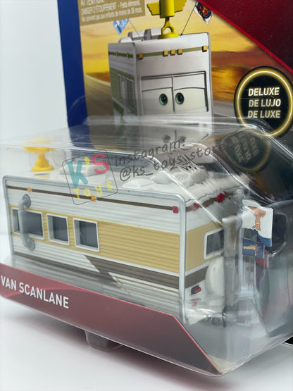 DELUXE DISNEY PIXAR CARS BY MATTEL "VAN SCANLANE" DINOCO 400 SERIES - BNIP