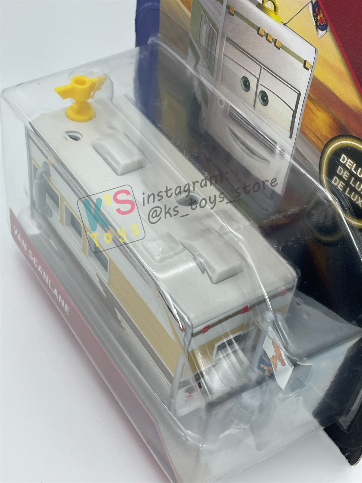 DELUXE DISNEY PIXAR CARS BY MATTEL "VAN SCANLANE" DINOCO 400 SERIES - BNIP