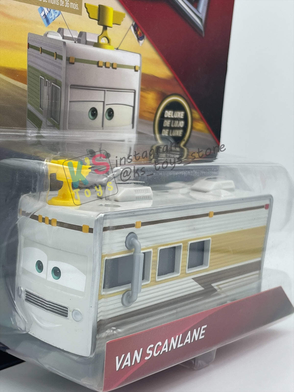 DELUXE DISNEY PIXAR CARS BY MATTEL "VAN SCANLANE" DINOCO 400 SERIES - BNIP