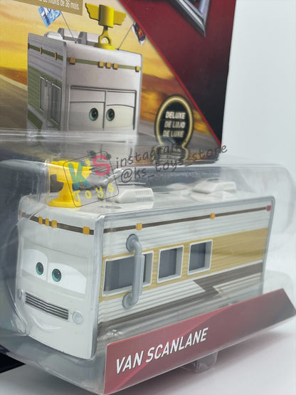 DELUXE DISNEY PIXAR CARS BY MATTEL "VAN SCANLANE" DINOCO 400 SERIES - BNIP