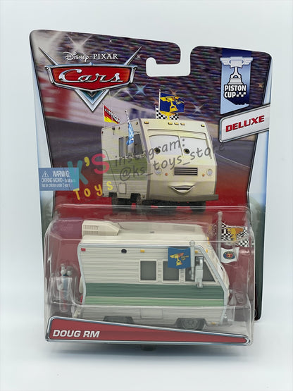 RARE DELUXE DISNEY PIXAR CARS BY MATTEL, "DOUG RM" - BNIP