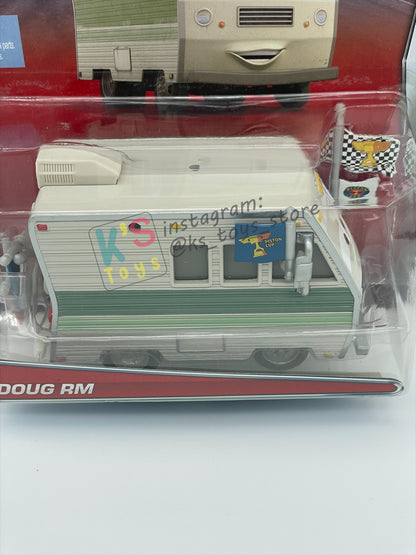 RARE DELUXE DISNEY PIXAR CARS BY MATTEL, "DOUG RM" - BNIP