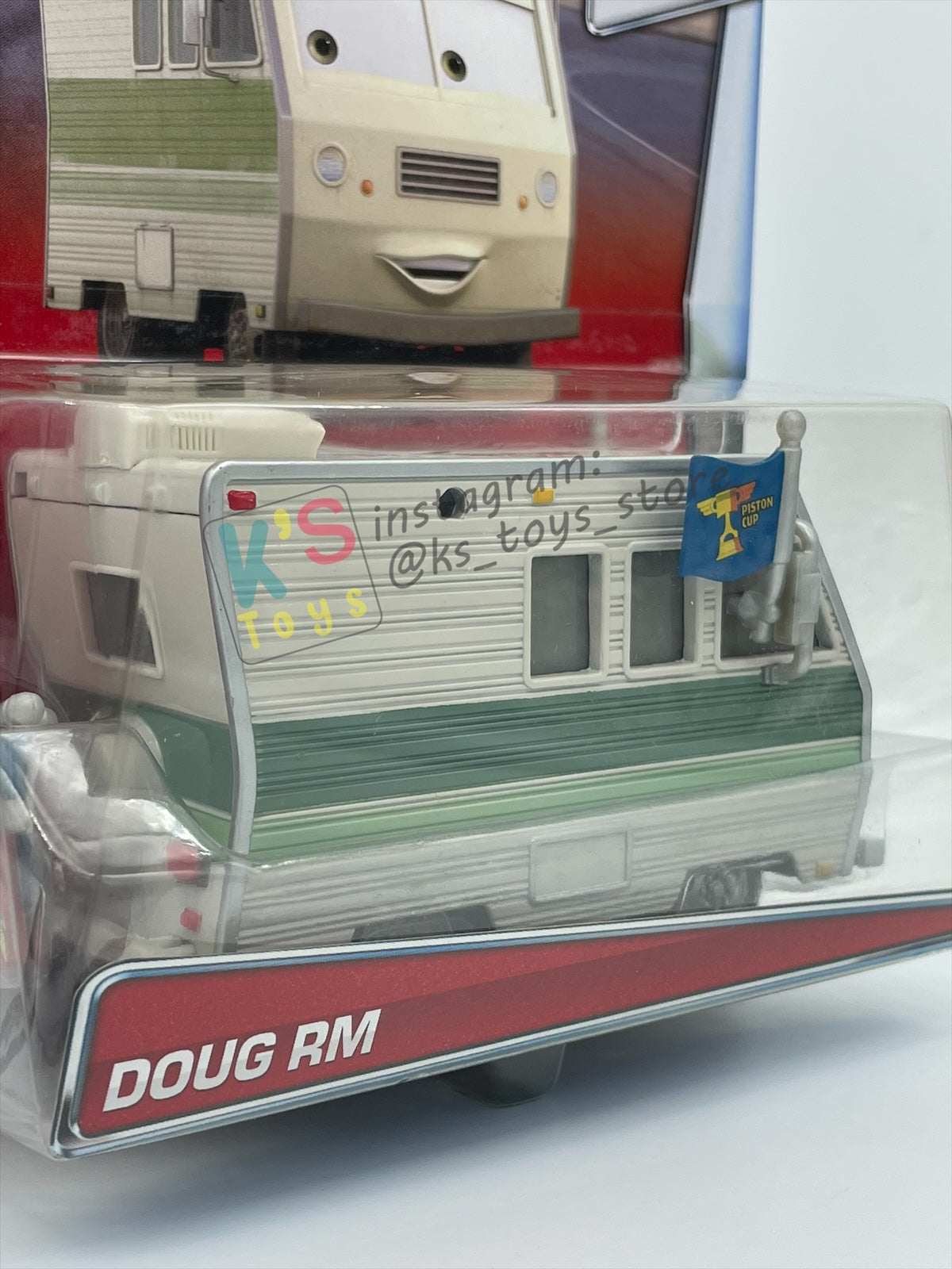 RARE DELUXE DISNEY PIXAR CARS BY MATTEL, "DOUG RM" - BNIP