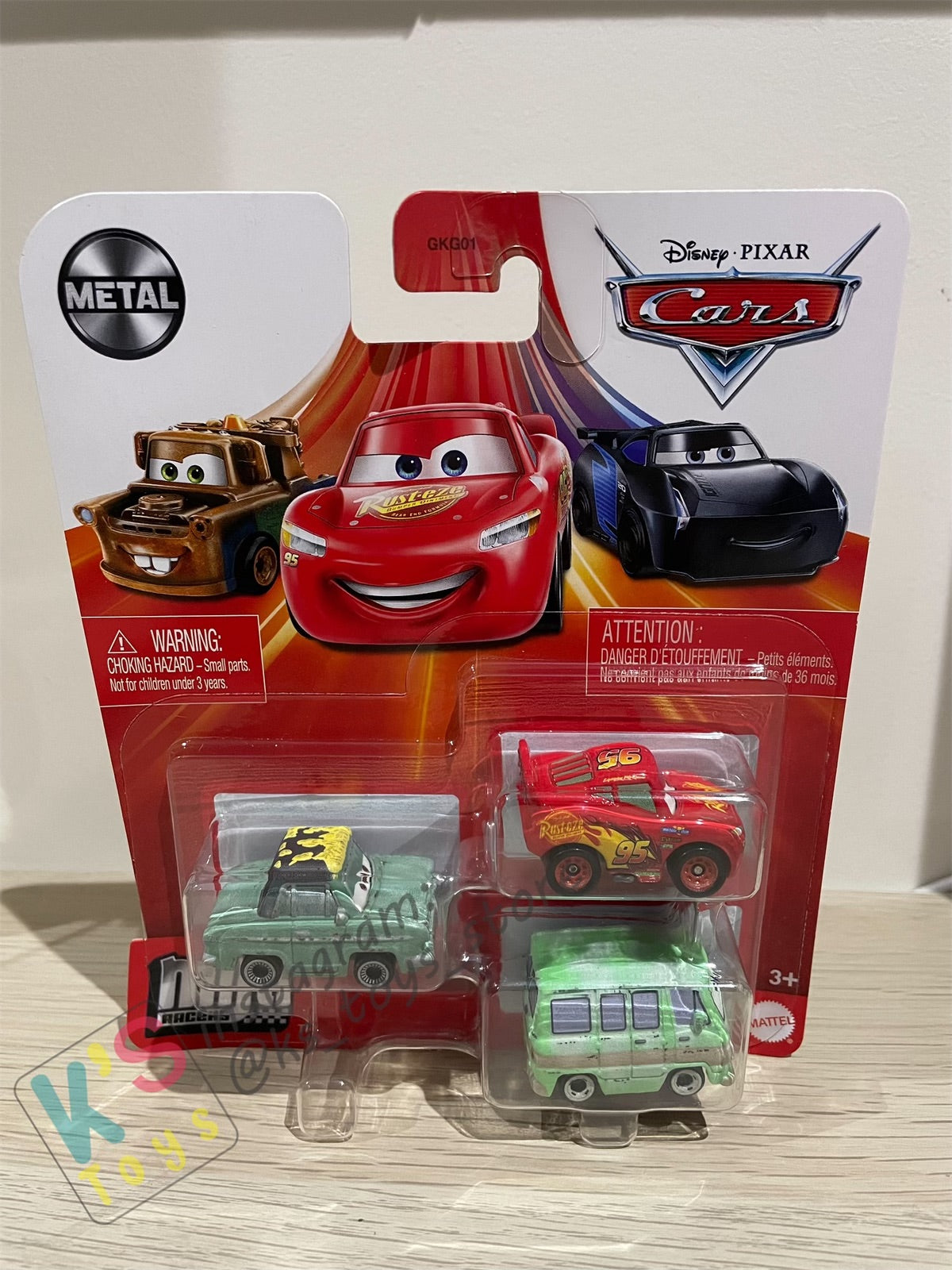 MINI RACERS DISNEY PIXAR CARS 3-PACK RUSTY RUSTEZE, LIGHTNING MCQUEEN, AND DUSTY RUSTEZE - BNIP