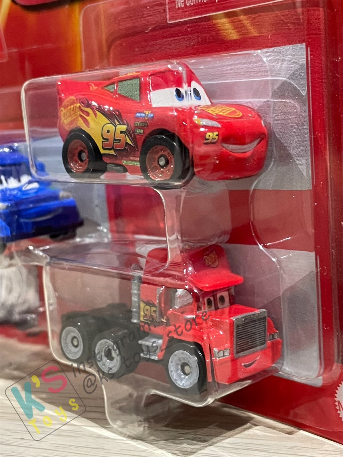 MINI RACERS DISNEY PIXAR CARS 3-PACK DJ, LIGHTNING MCQUEEN AND MACK - BNIP