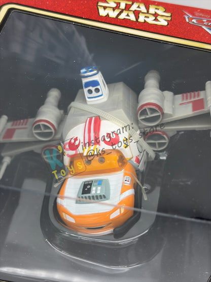 RARE EXCLUSIVE DISNEY PIXAR CARS BY DISNEY PARKS, "LIGHTNING MCQUEEN AS JEDI LUKE SKYWALKER DEATH STAR BATTLE" STAR WARS SERIES - BNIP