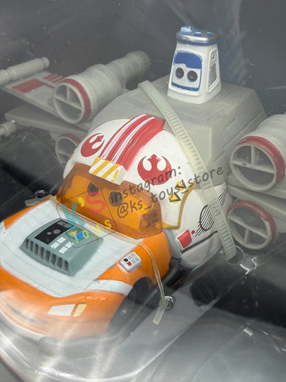 RARE EXCLUSIVE DISNEY PIXAR CARS BY DISNEY PARKS, "LIGHTNING MCQUEEN AS JEDI LUKE SKYWALKER DEATH STAR BATTLE" STAR WARS SERIES - BNIP