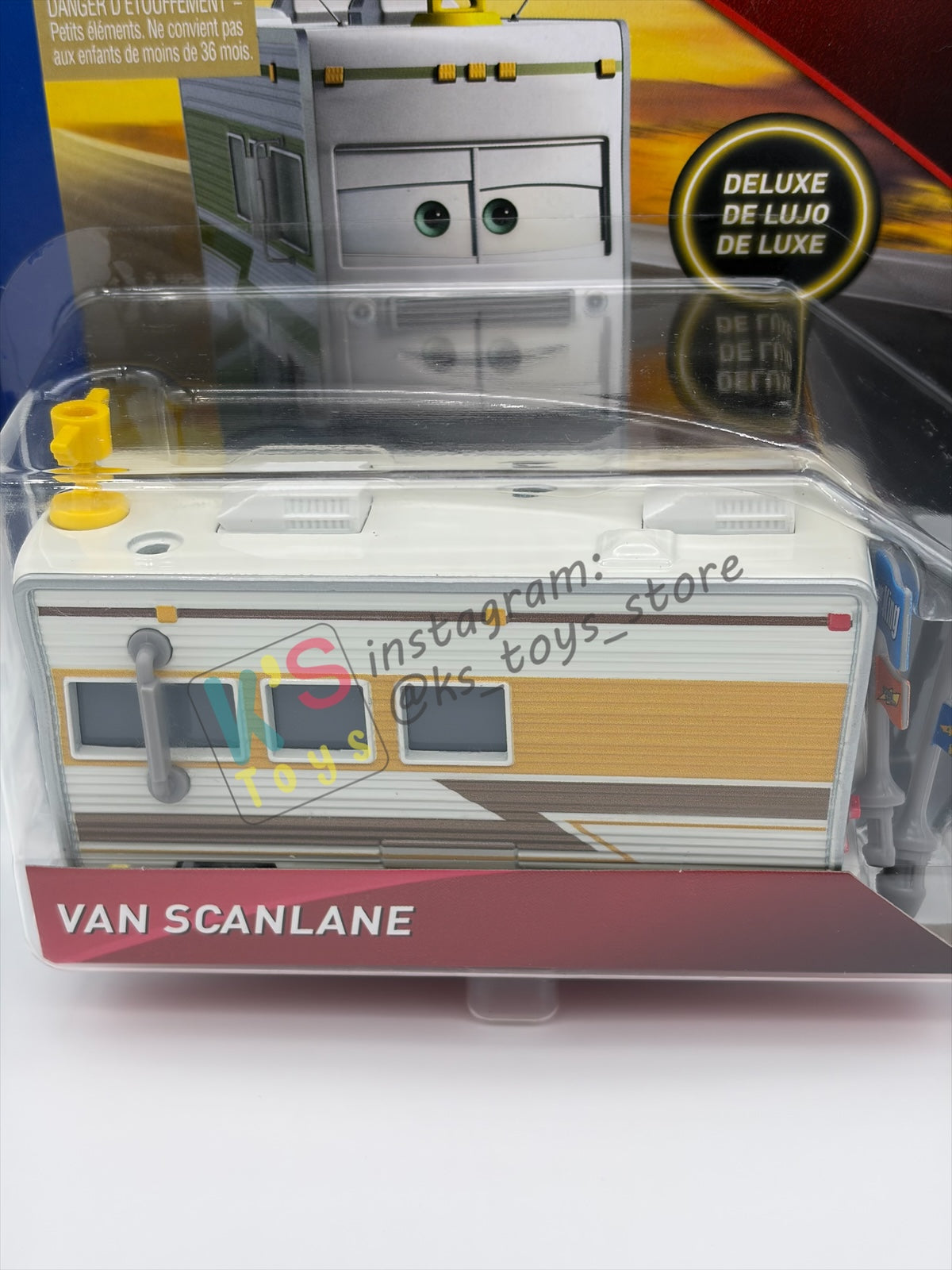 DELUXE DISNEY PIXAR CARS BY MATTEL "VAN SCANLANE" DINOCO 400 SERIES - BNIP