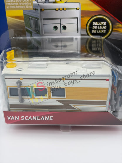 DELUXE DISNEY PIXAR CARS BY MATTEL "VAN SCANLANE" DINOCO 400 SERIES - BNIP