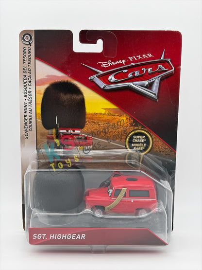 DELUXE DISNEY PIXAR CARS BY MATTEL - SGT HIGHGEAR - SCAVENGER HUNT SERIES - BNIP
