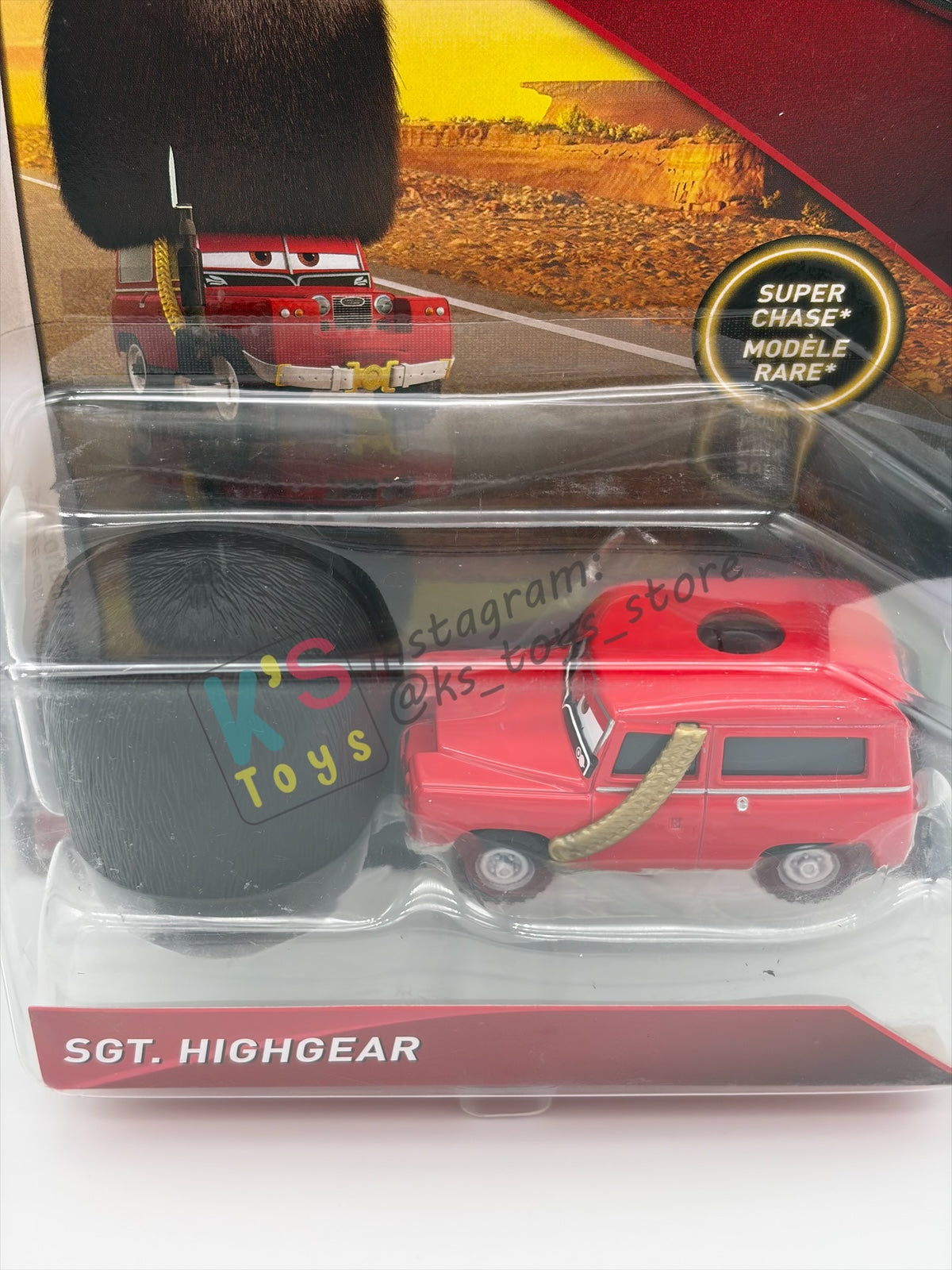DELUXE DISNEY PIXAR CARS BY MATTEL - SGT HIGHGEAR - SCAVENGER HUNT SERIES - BNIP