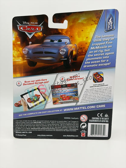 DELUXE DISNEY PIXAR CARS BY MATTEL - FINN MCMISSILE WITH BREATHER - OIL RIG GETAWAY SERIES - BNIP