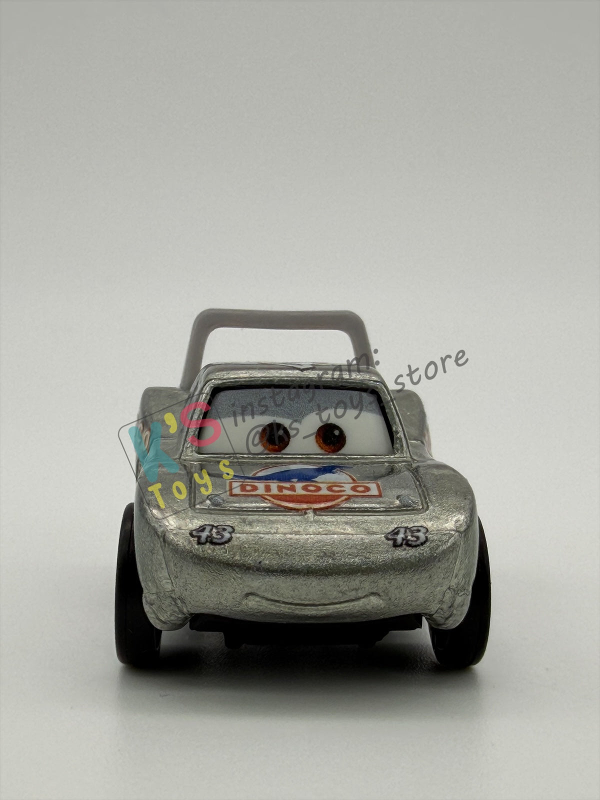 Loose Mini Racers Pixar Disney Cars, SILVER KING - Mint / Near Mint Condition