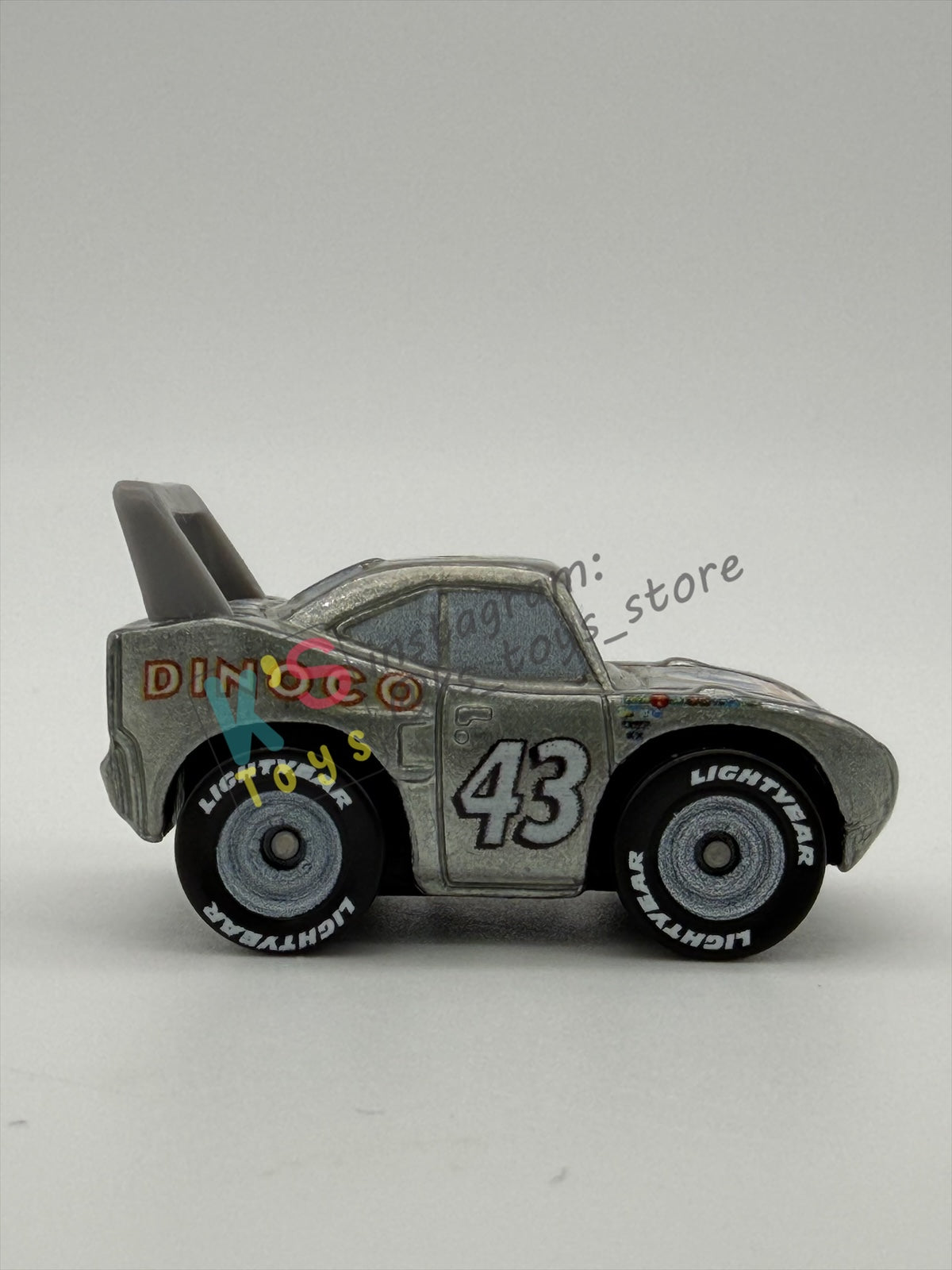 Loose Mini Racers Pixar Disney Cars, SILVER KING - Mint / Near Mint Condition