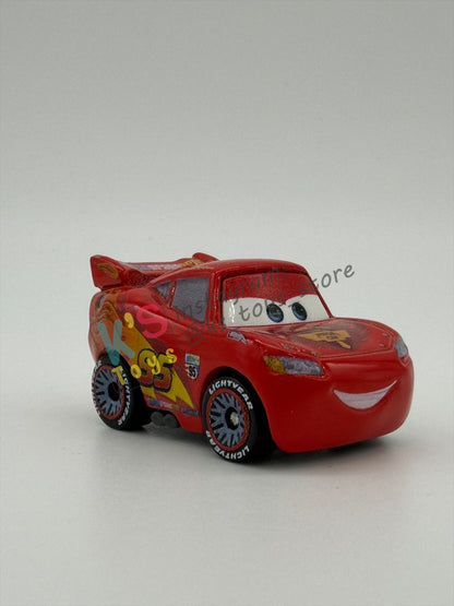 Loose Mini Racers Pixar Disney Cars, LIGHTNING MCQUEEN WITH RACING WHEELS - Mint / Near Mint Condition