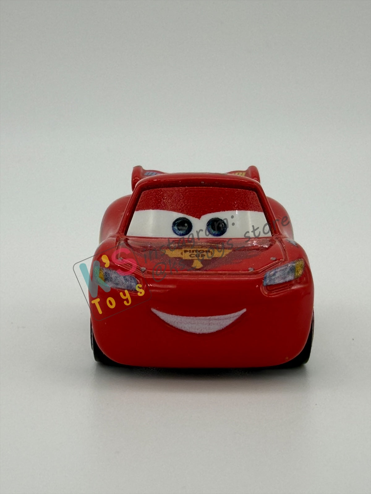 Loose Mini Racers Pixar Disney Cars, LIGHTNING MCQUEEN WITH RACING WHEELS - Mint / Near Mint Condition