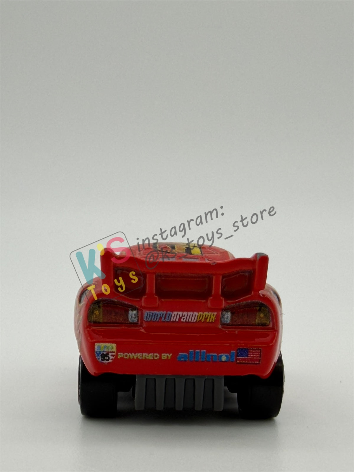 Loose Mini Racers Pixar Disney Cars, LIGHTNING MCQUEEN WITH RACING WHEELS - Mint / Near Mint Condition