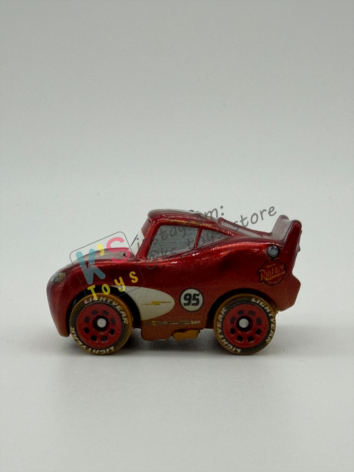 Loose Mini Racers Pixar Disney Cars, DIRT TRACK RADIATOR SPRINGS LIGHTNING MCQUEEN - Mint / Near Mint Condition