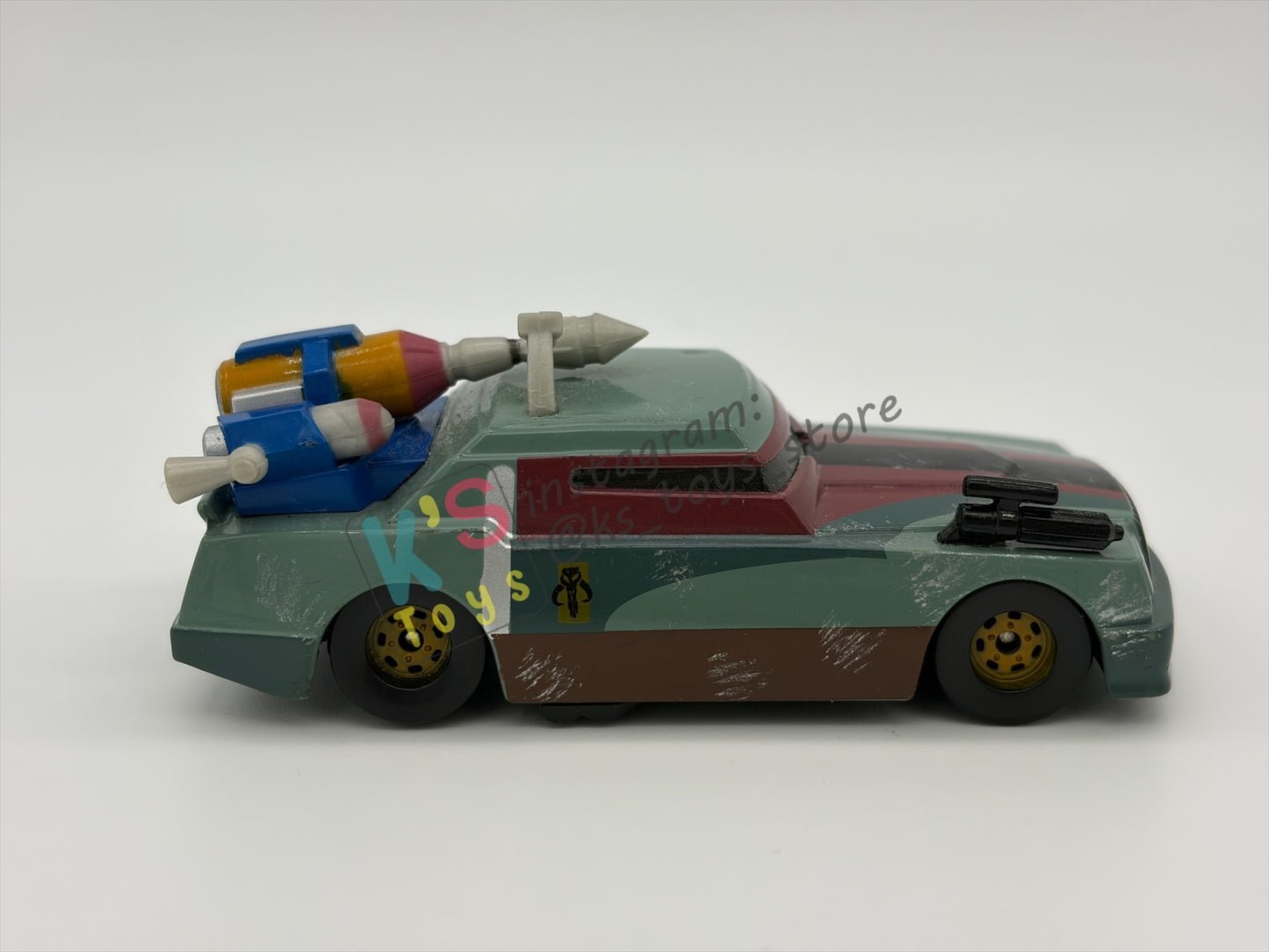 PRE-OWNED / LOOSE DISNEY PIXAR CARS BY MATTEL - "CHICK HICKS AS BOBA FETT" STAR WARS SERIES - MINT / NEAR MINT CONDITION - READ DESCRIPTION!!!!!!!!!!