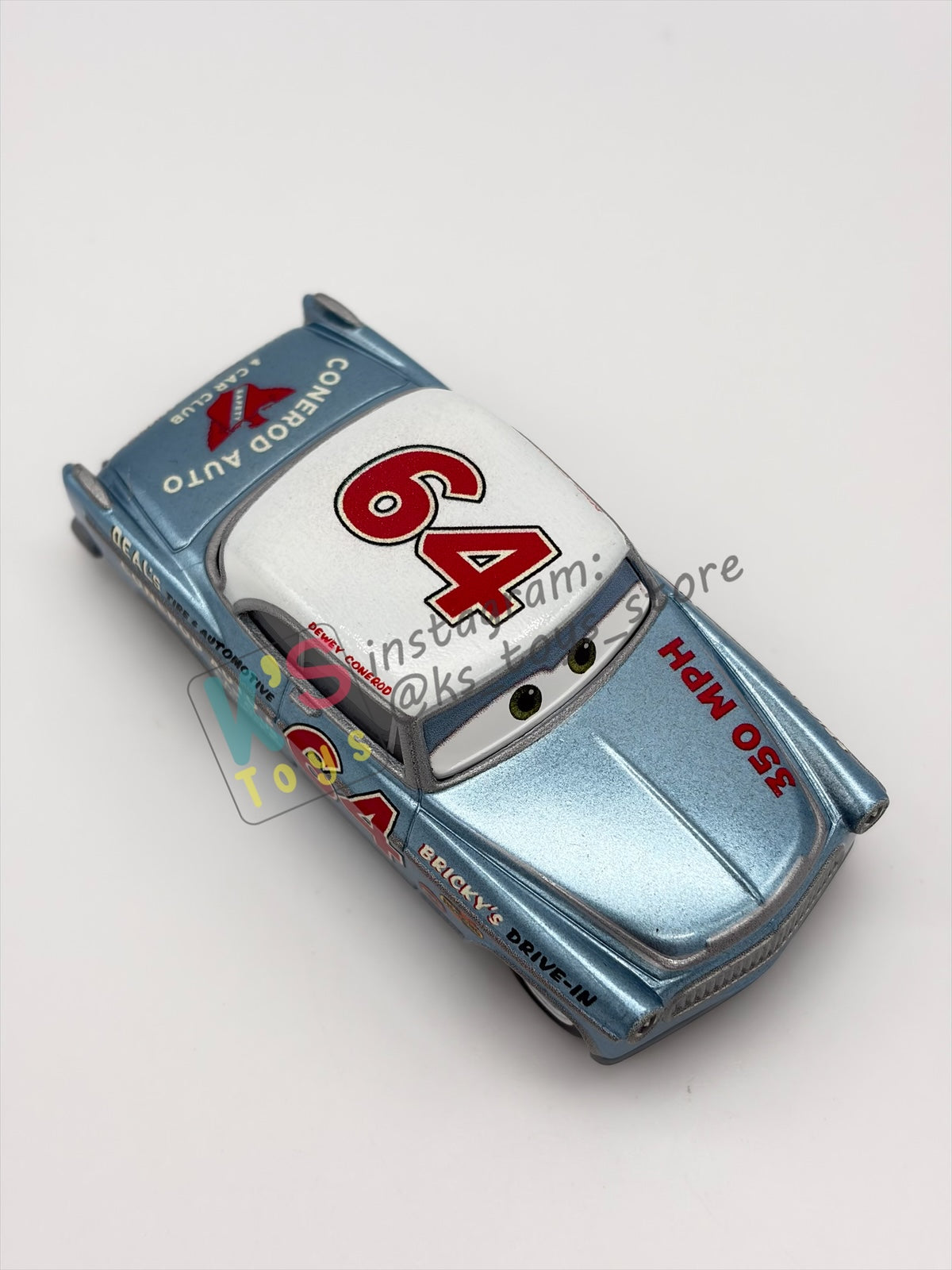 PRE-OWNED / LOOSE DISNEY PIXAR CARS BY MATTEL - "DEWEY CONEROD" CARS 3 DOC'S RACING DAYS SERIES - MINT / NEAR MINT CONDITION - READ DESCRIPTION!!!!!!!!!!