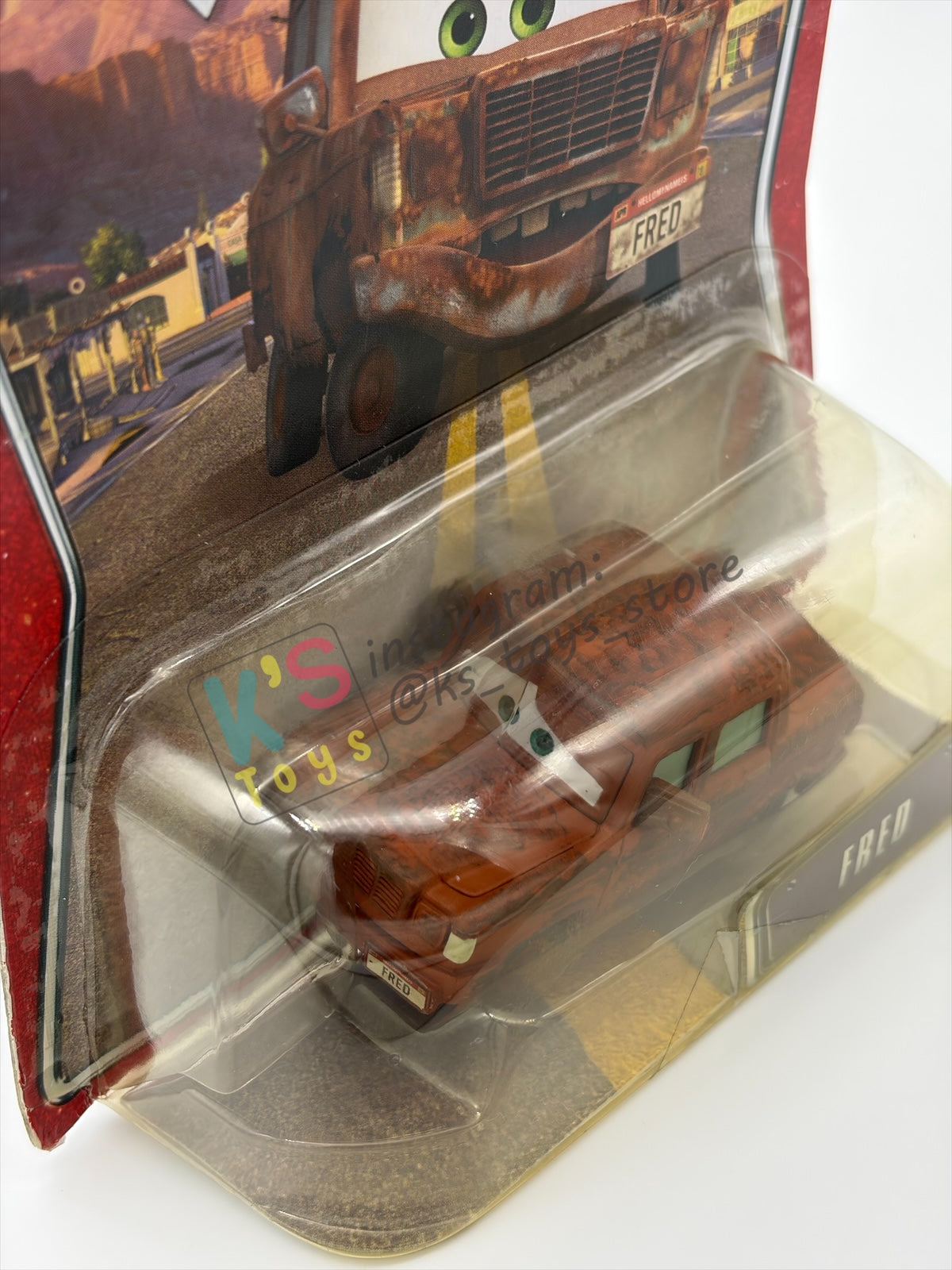 DISNEY PIXAR CARS 1:55 BY MATTEL, FRED - THE WORLD OF CARS SERIES - BNIP