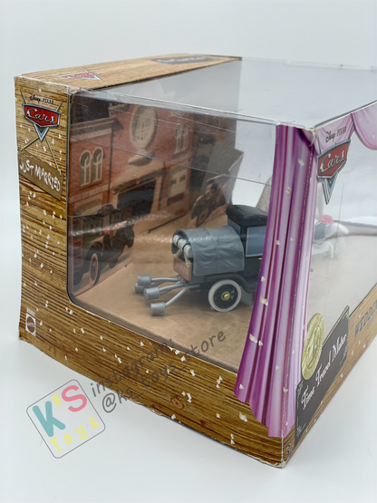 RARE DISNEY PIXAR CARS BY MATTEL, BUNDLE SET OF 2 GIFT SET TIME TRAVEL MATER - 1X RADIATOR SPRINGS BEGINNINGS 3-PACK GIFT SET AND 1X THE WEDDING DAY 2-PACK GIFT SET - BNIB