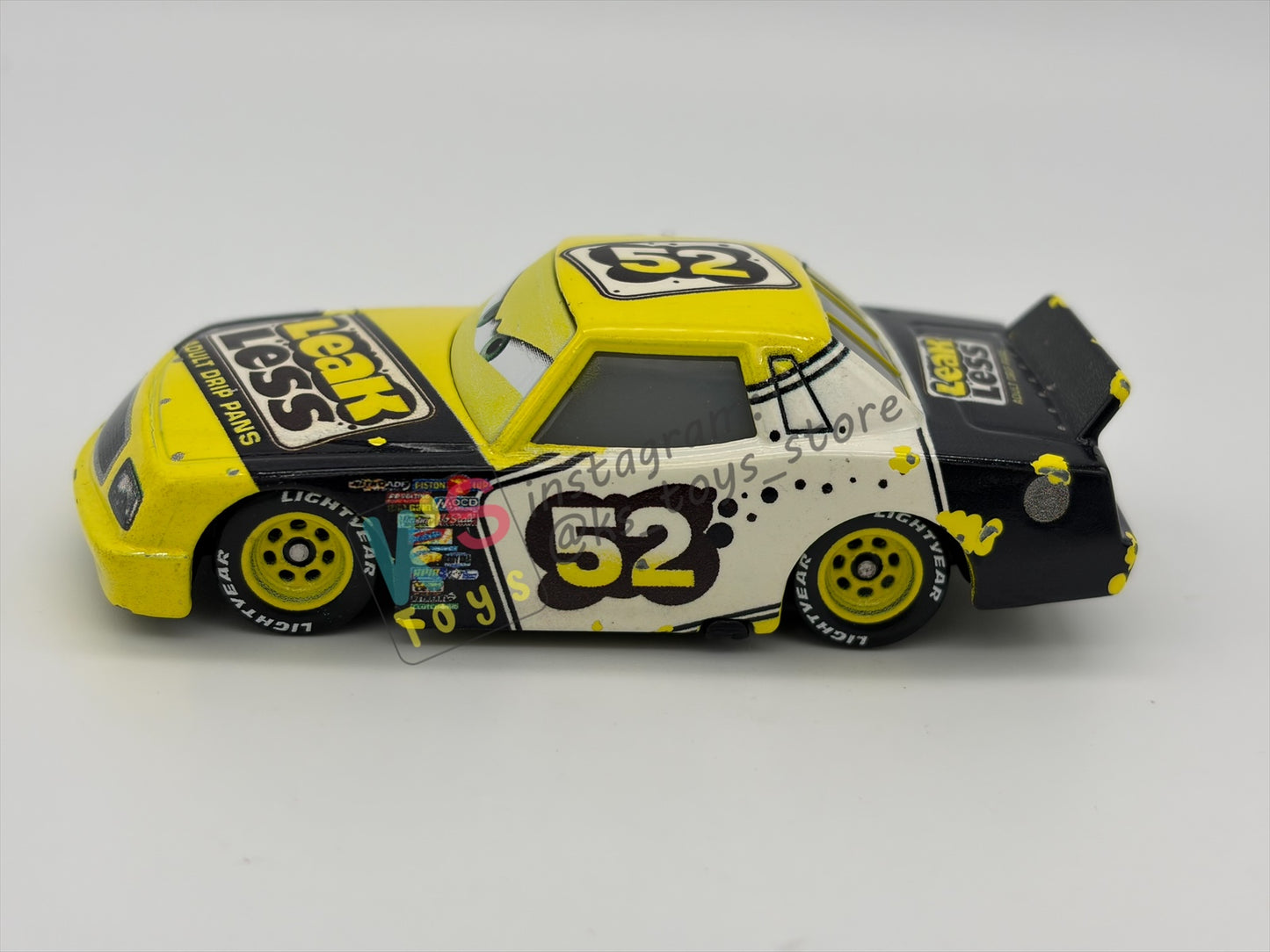 PRE-OWNED / LOOSE DISNEY PIXAR CARS BY MATTEL - "CLAUDE SCRUGGS #52 LEAK LESS" - CARS SERIES - PLAYED CONDITION - READ DESCRIPTION!!!!!!!!!!!