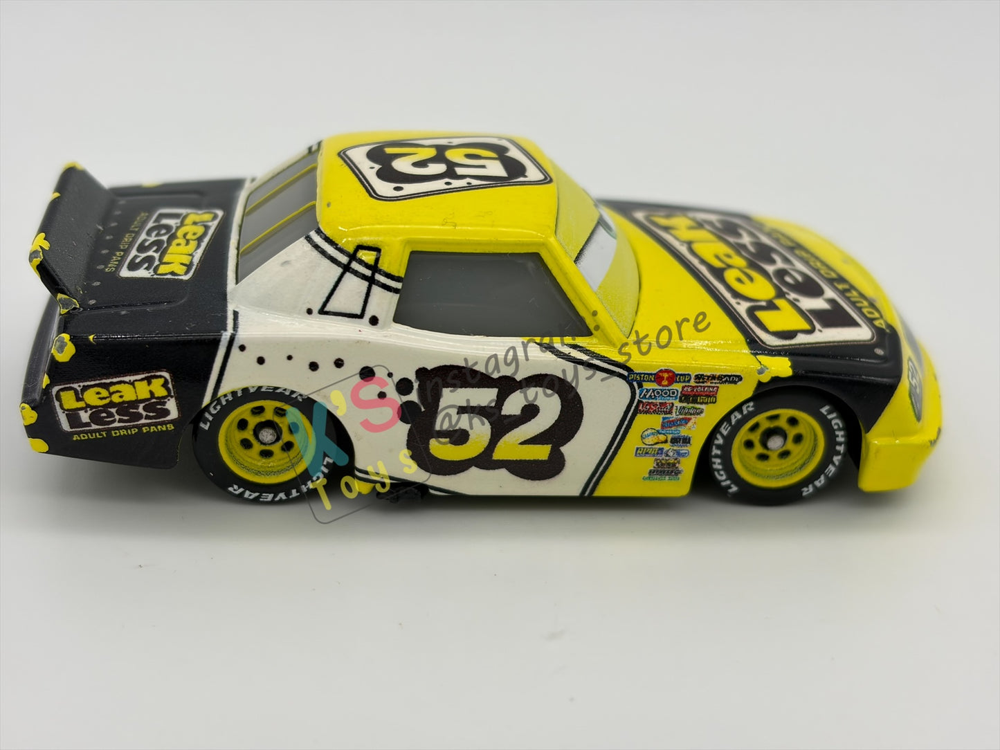 PRE-OWNED / LOOSE DISNEY PIXAR CARS BY MATTEL - "CLAUDE SCRUGGS #52 LEAK LESS" - CARS SERIES - PLAYED CONDITION - READ DESCRIPTION!!!!!!!!!!!