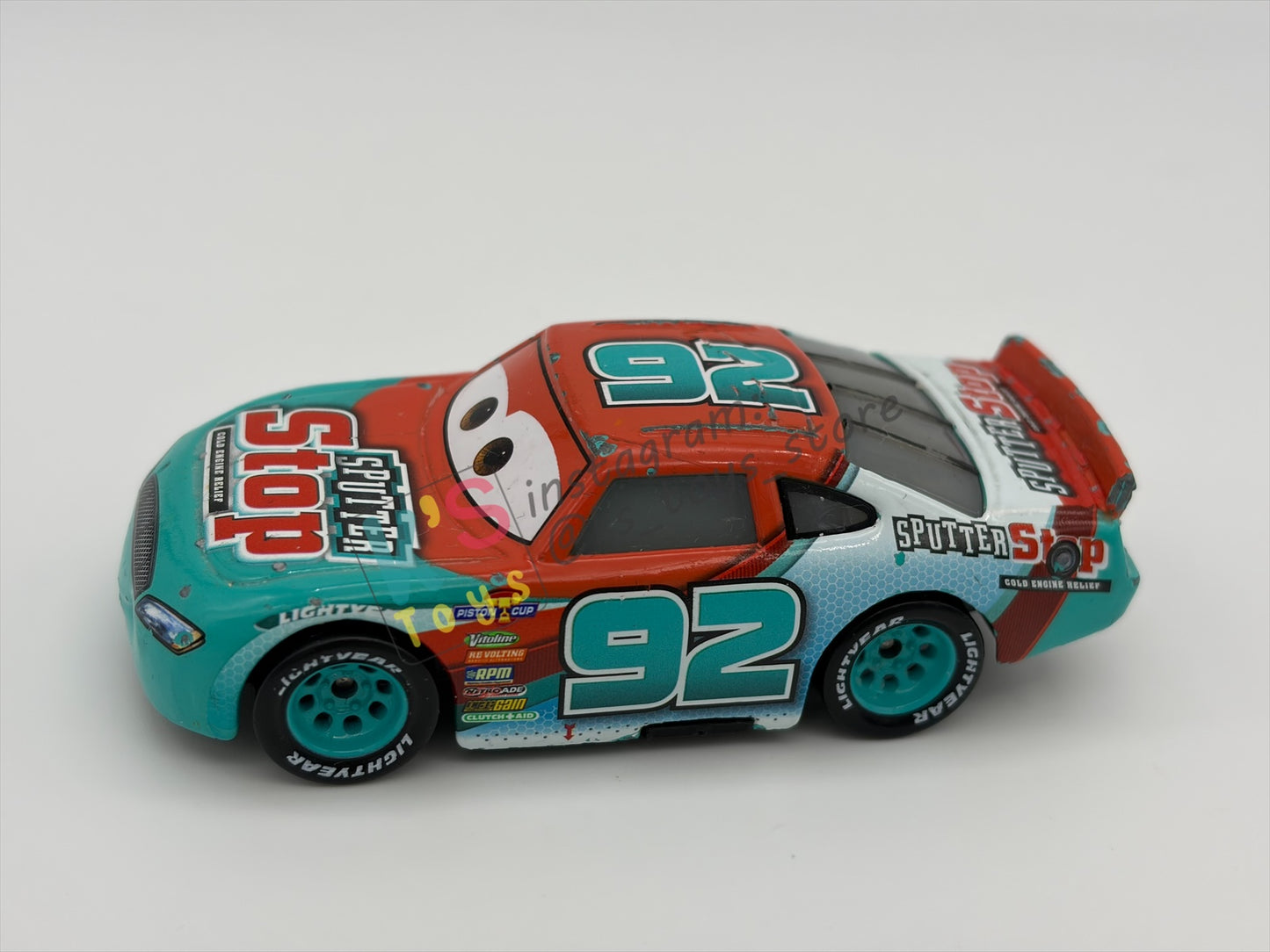 PRE-OWNED / LOOSE DISNEY PIXAR CARS BY MATTEL - "MURRAY CLUTCHBURN" - CARS 3 PISTON CUP RACERS SERIES - PLAYED CONDITION - READ DESCRIPTION!!!!!!!!!!!
