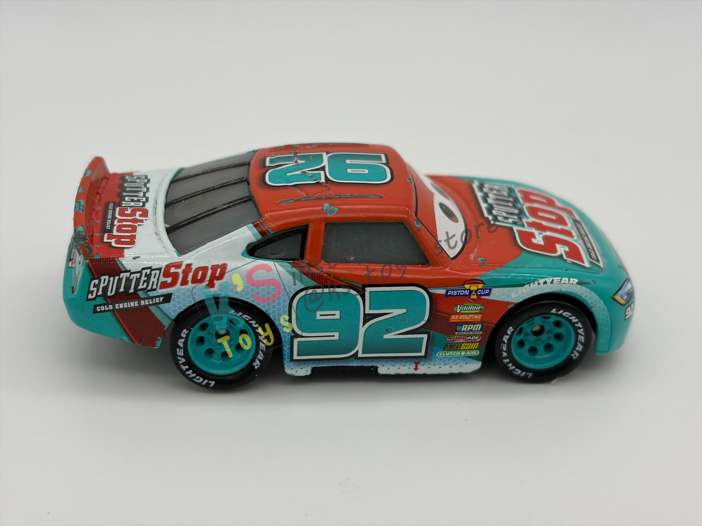 PRE-OWNED / LOOSE DISNEY PIXAR CARS BY MATTEL - "MURRAY CLUTCHBURN" - CARS 3 PISTON CUP RACERS SERIES - PLAYED CONDITION - READ DESCRIPTION!!!!!!!!!!!
