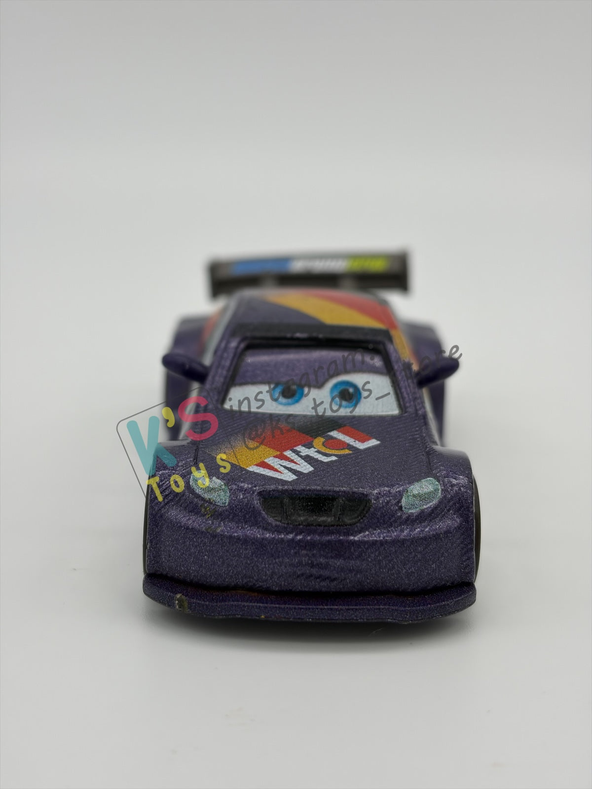 PRE-OWNED / LOOSE DISNEY PIXAR CARS BY MATTEL - "MAX SCHNELLS" - CARS 2 SERIES - PLAYED CONDITION - READ DESCRIPTION!!!!!!!!!!!