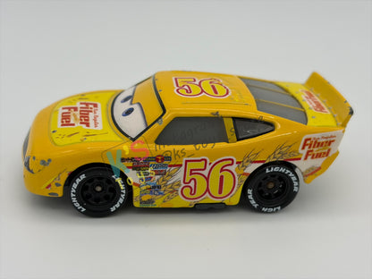 PRE-OWNED / LOOSE DISNEY PIXAR CARS BY MATTEL - "BRUSH CURBER" - CARS SERIES - PLAYED CONDITION - READ DESCRIPTION!!!!!!!!!!!