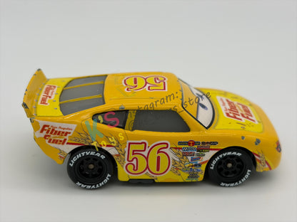 PRE-OWNED / LOOSE DISNEY PIXAR CARS BY MATTEL - "BRUSH CURBER" - CARS SERIES - PLAYED CONDITION - READ DESCRIPTION!!!!!!!!!!!
