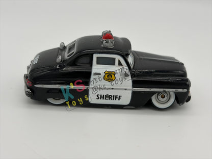PRE-OWNED / LOOSE DISNEY PIXAR CARS BY MATTEL - "SHERIFF" - CARS SERIES - PLAYED CONDITION - READ DESCRIPTION!!!!!!!!!!!