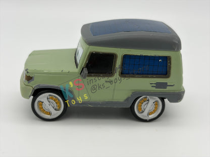 PRE-OWNED / LOOSE DISNEY PIXAR CARS BY MATTEL - "MILES AXLEROD” - CARS 2 SERIES - GOOD CONDITION - READ DESCRIPTION!!!!!!!!!!!