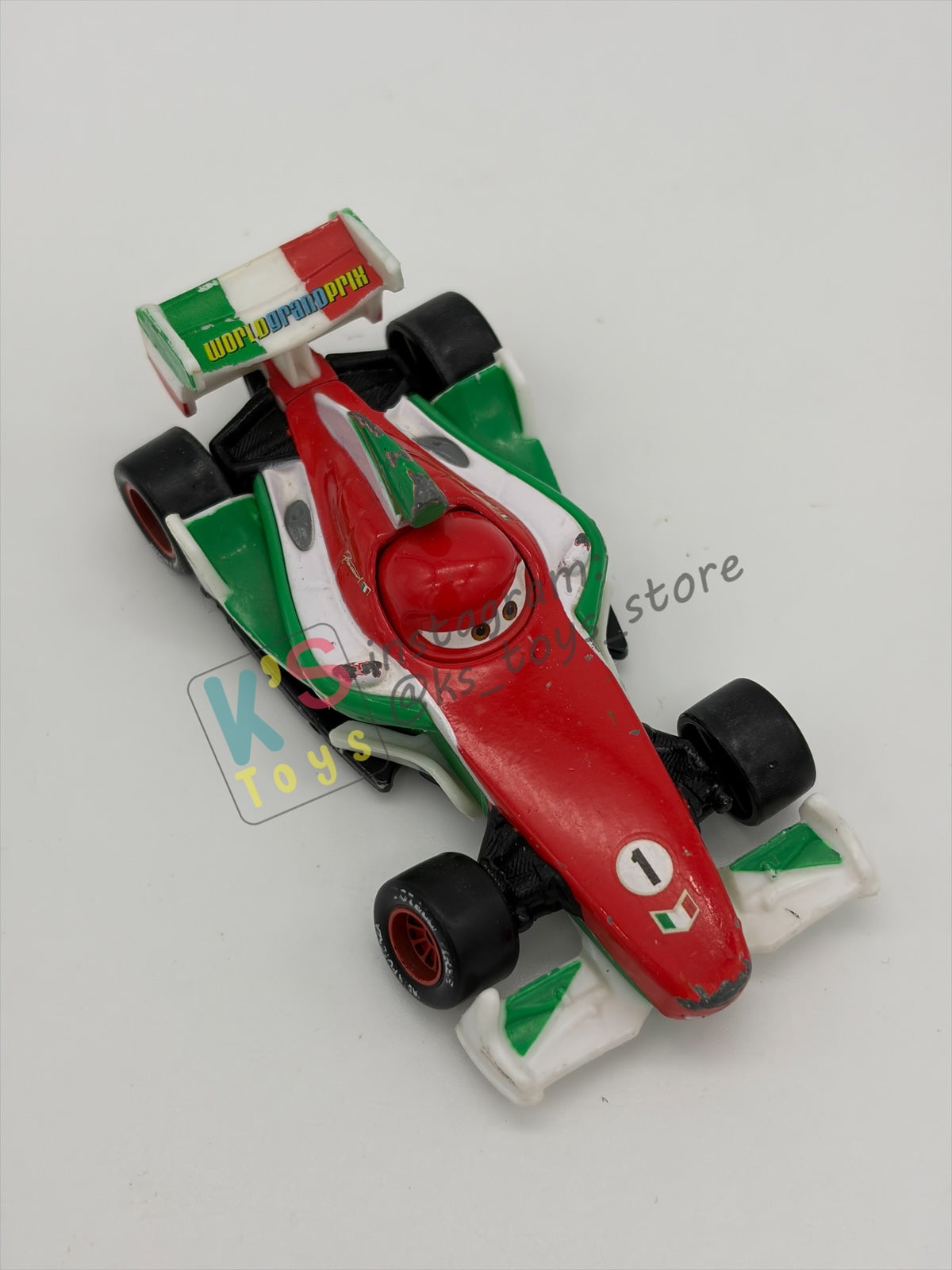 FREE ITEM!! PRE-OWNED / LOOSE DISNEY PIXAR CARS - "FRANCESCO BERNOULLI (VARIANT)" PLAYED CONDITION