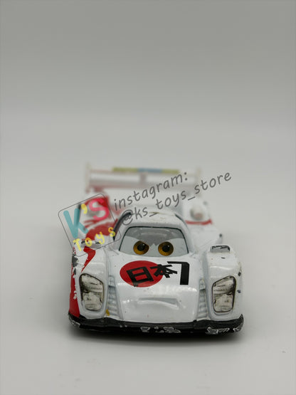 PRE-OWNED / LOOSE DISNEY PIXAR CARS BY MATTEL - "SHU TODOROKI" - CARS 2 SERIES - PLAYED CONDITION - READ DESCRIPTION!!!!!!!!!!