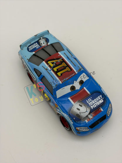 PRE-OWNED / LOOSE DISNEY PIXAR CARS - "RALPH CARLOW #117 LIL'S TORQUEY PISTONS" CARS 3 - PLAYED CONDITION
