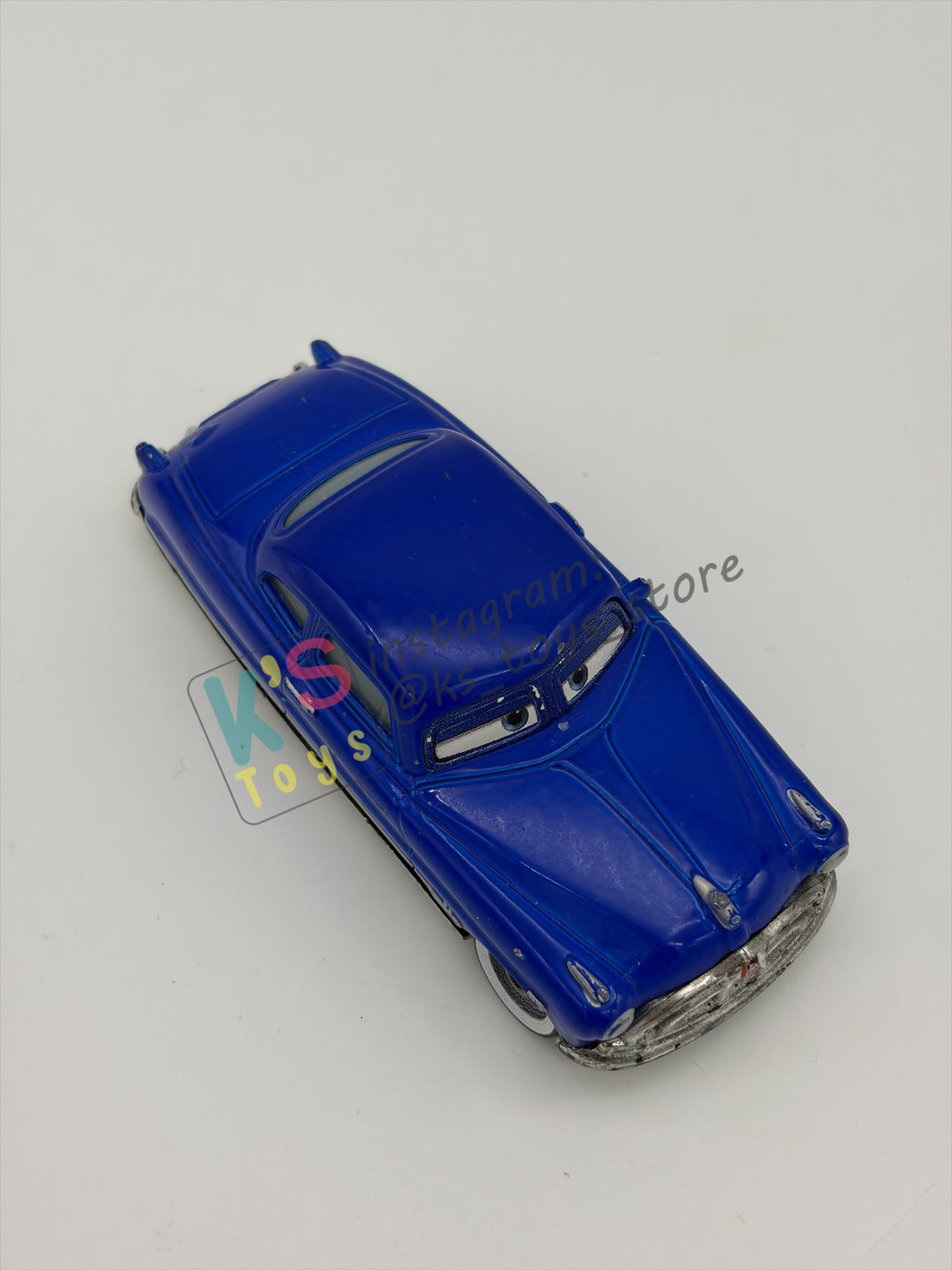 PRE-OWNED / LOOSE DISNEY PIXAR CARS BY MATTEL - "DOC HUDSON WHITE RIMS” - CARS SERIES - GOOD CONDITION - READ DESCRIPTION!!!!!!!!!!!