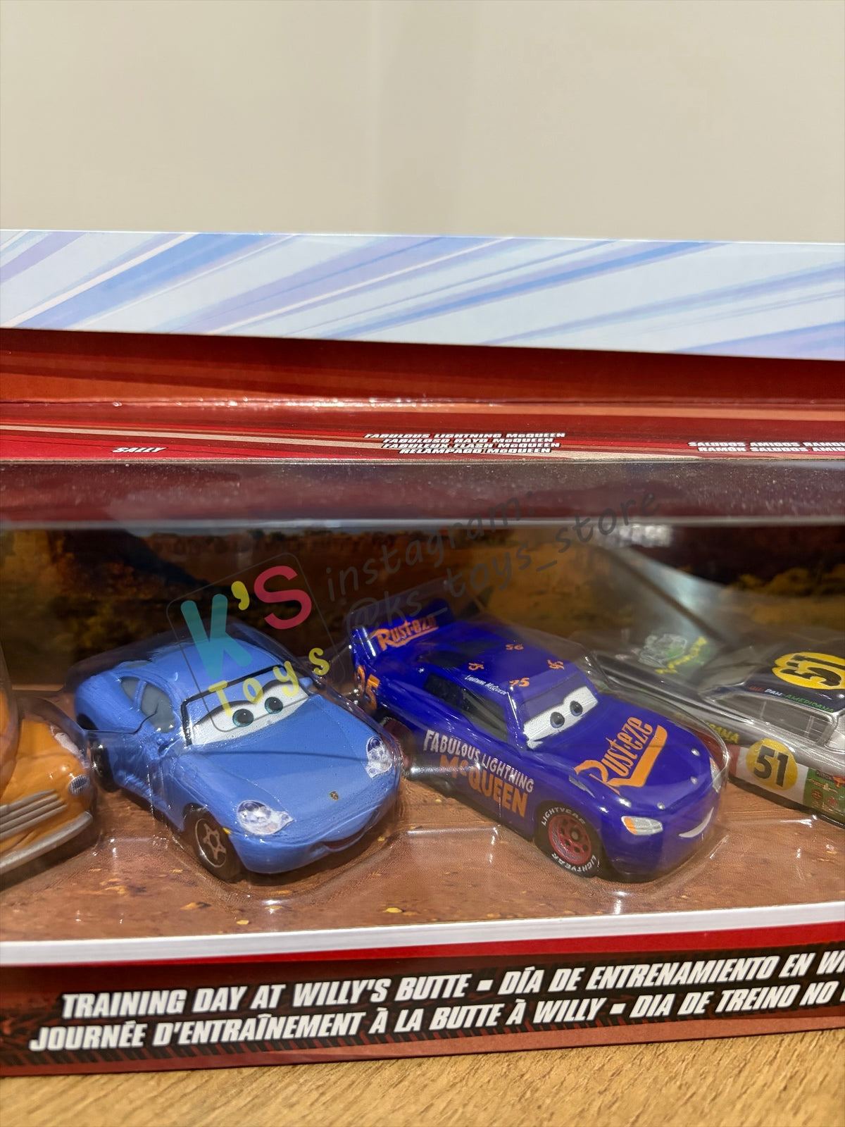 GIFT SET Disney Pixar Cars by MATTEL, EXCLUSIVE 5 PACK TRAINING DAY AT WILLY'S BUTTE - BNIP