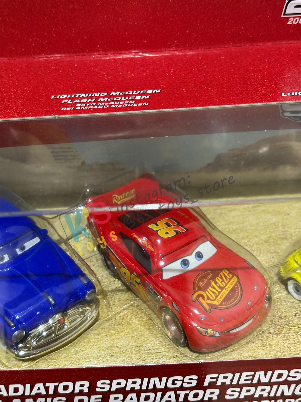 GIFT SET Disney Pixar Cars by MATTEL, EXCLUSIVE 5 PACK RADIATOR SPRINGS FRIENDS - 20TH ANNIVERSARY LOGO BNIP