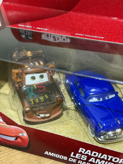 GIFT SET Disney Pixar Cars by MATTEL, EXCLUSIVE 5 PACK RADIATOR SPRINGS FRIENDS - 20TH ANNIVERSARY LOGO BNIP
